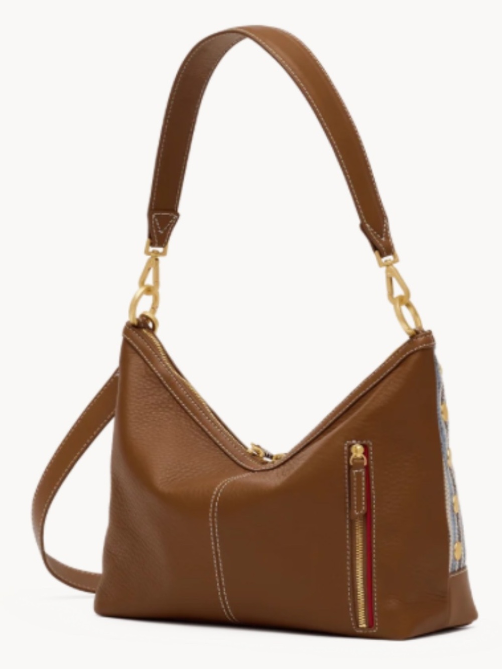Hammitt Grace Medium Cabana Blue Crossbody w/Brushed Gold Accents-NEW w/tags - Picture 4 of 7